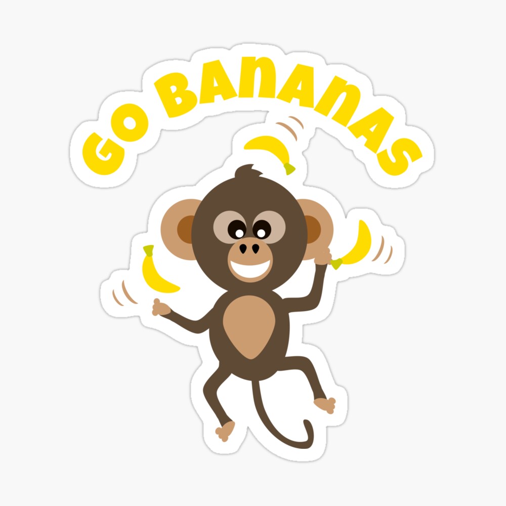 Image of monkey with bananas funny text