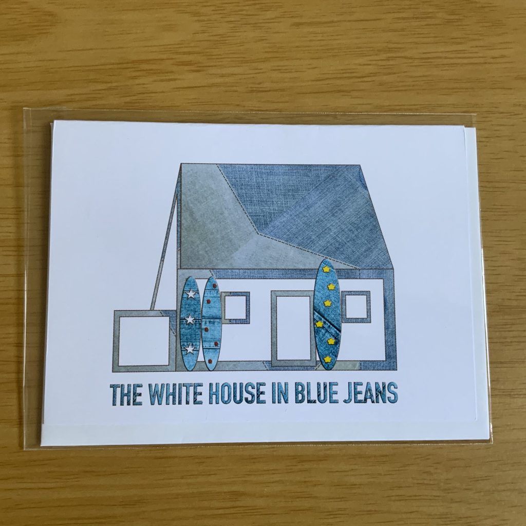 White House in Blue Jeans greeting card